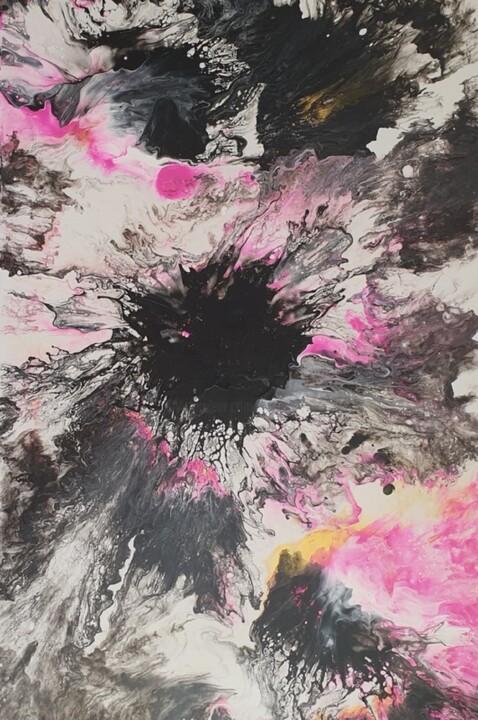 Ζωγραφική με τίτλο "LARGE Fluid Paintin…" από Iveta Zaharova (Kārkla), Αυθεντικά έργα τέχνης, Ακρυλικό