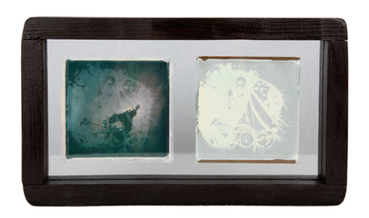 Sculpture intitulée "Vitrâche de vin 3" par Béopé, Œuvre d'art originale, Verre