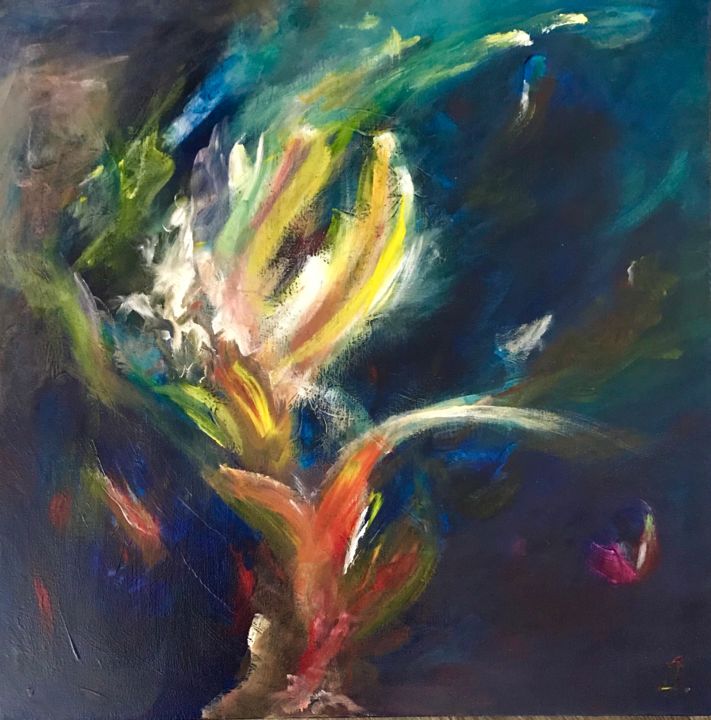 Peinture intitulée "Explosion" par Isabelle Ny, Œuvre d'art originale, Acrylique