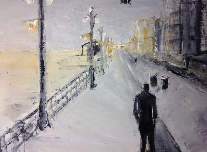 Painting titled "Solace" by S. Hottelet (Arty SHO), Original Artwork, Oil