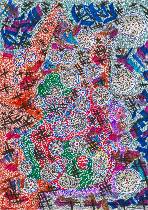 Peinture intitulée "rontillisme" par Nicolas Bernié, Œuvre d'art originale, Autre