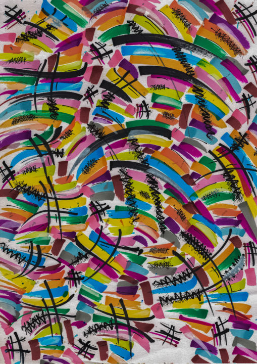 couleursdeprintemps 绘画, 11.7x8.3 in