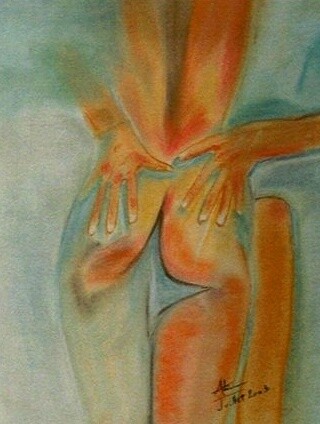 Peinture intitulée "Intimerrance" par Annick Terwagne, Pastelliste De La Fémin, Œuvre d'art originale