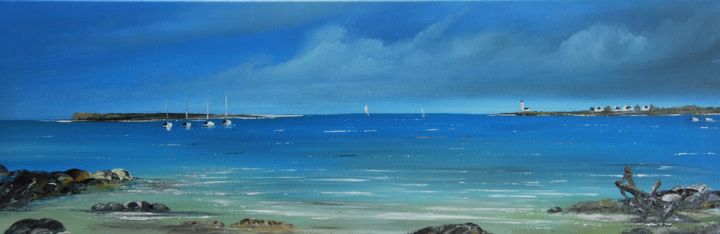 Painting titled "Breizh 1943-1170" by Patrice Butel, Original Artwork, Oil