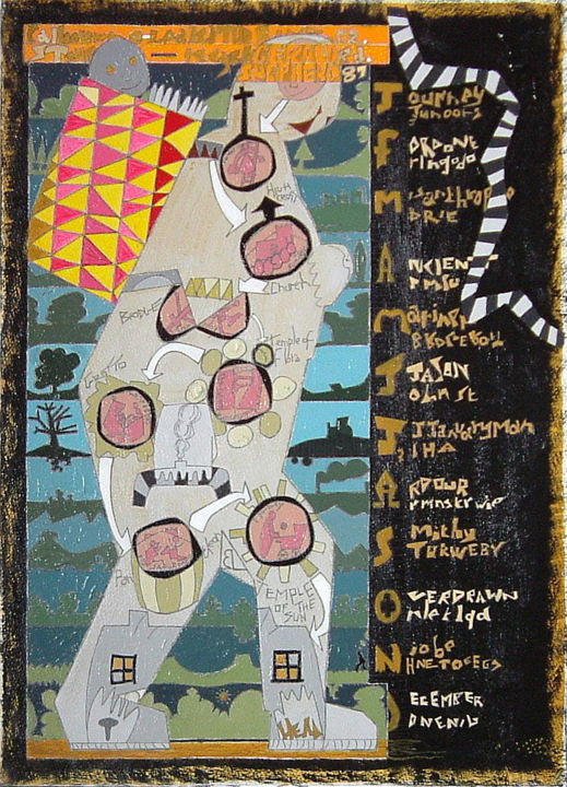 Painting titled "The Rambler - Stour…" by Gerald Shepherd F.F.P.S., Original Artwork, Acrylic