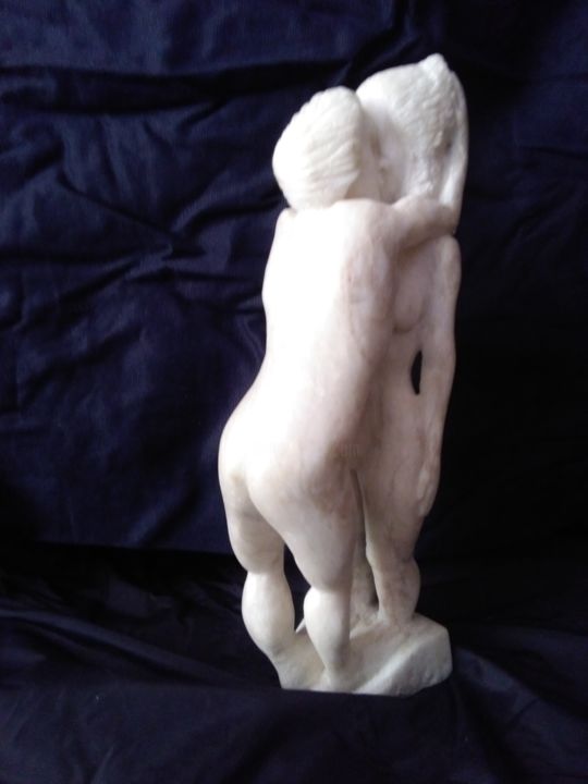 Scultura intitolato "INNAMORATI" da Nazareno Spinelli, Opera d'arte originale, Pietra