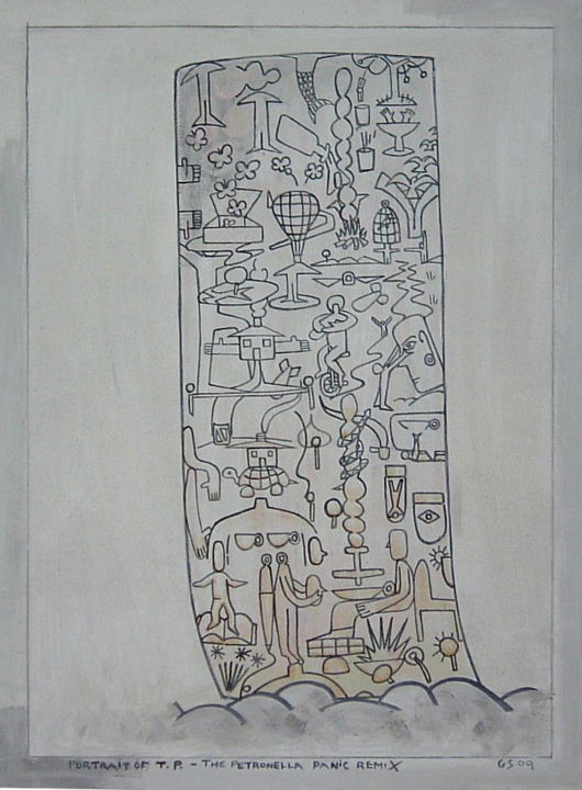 Drawing titled "Portrait Of TP - Th…" by Gerald Shepherd F.F.P.S., Original Artwork, Pencil