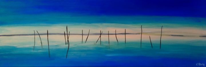 Painting titled "Douceurs au Cap Fer…" by Les Couleurs De Claire, Original Artwork, Acrylic
