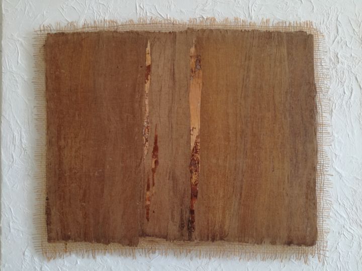 Peinture intitulée "Fibres d'Ecorce" par Martine Capdeville-Lacomme, Œuvre d'art originale