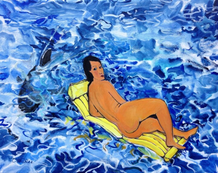 Malerei mit dem Titel "Live Dangerously, M…" von Christopher Walker, Original-Kunstwerk, Öl