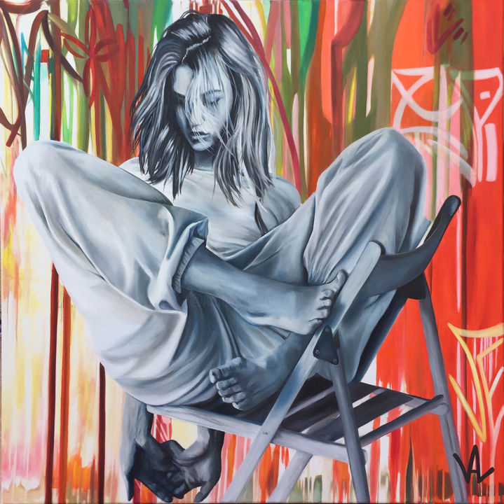 Sunday clothes 绘画, 39.4x39.4 in