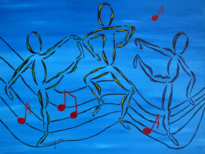 Dance Fever 2 绘画, 18x24 in