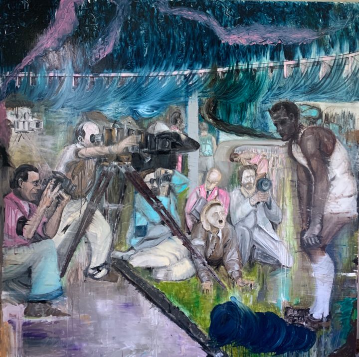 The day God entered the holiday 绘画, 74.8x74.8 in