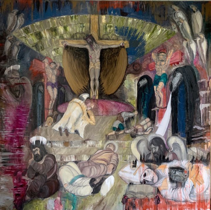The dream of a Pope 绘画, 74.8x74.8 in