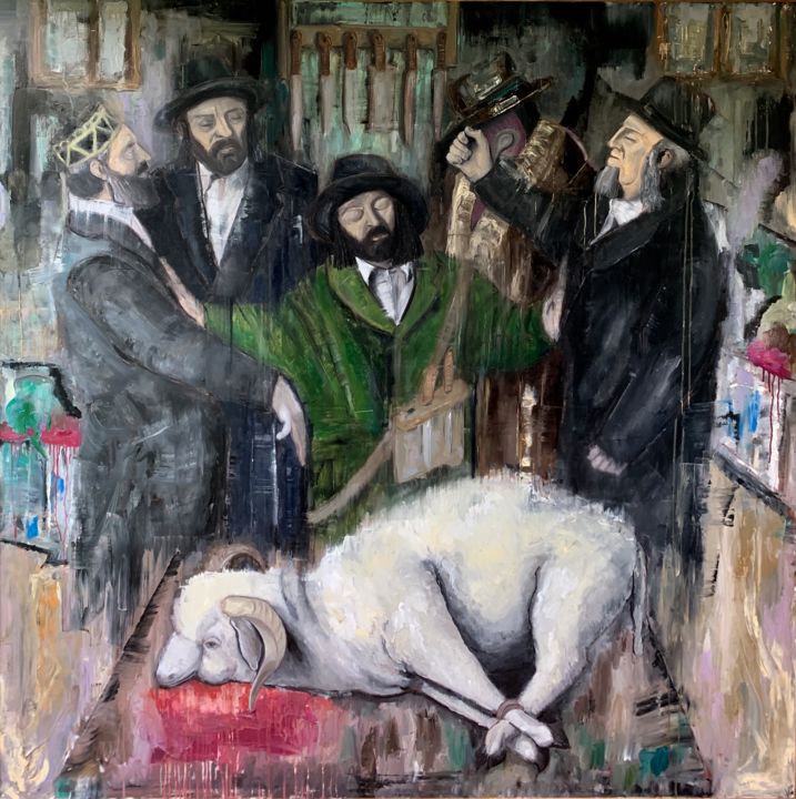 Sacrifice 绘画, 74.8x74.8 in