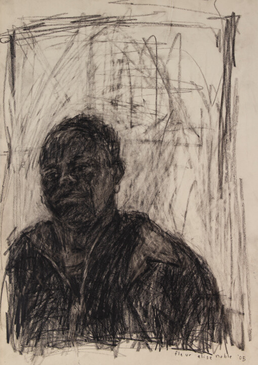 Drawing titled "Dirty Portrait 29" by Fleur Elise Noble, Original Artwork, Conté