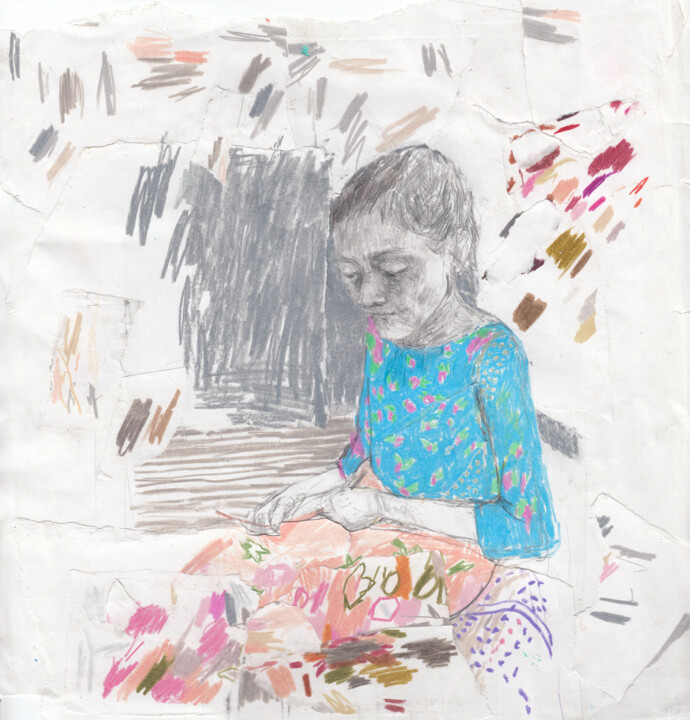Drawing titled "Illyama" by Fleur Elise Noble, Original Artwork, Pencil