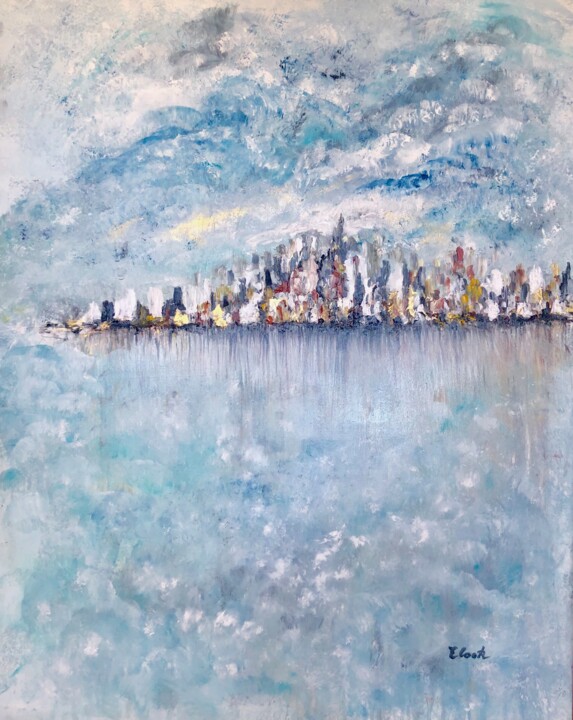 Pintura titulada "Sailing into the Li…" por Elisa Cook Benbassat Bassat, Obra de arte original, Otro