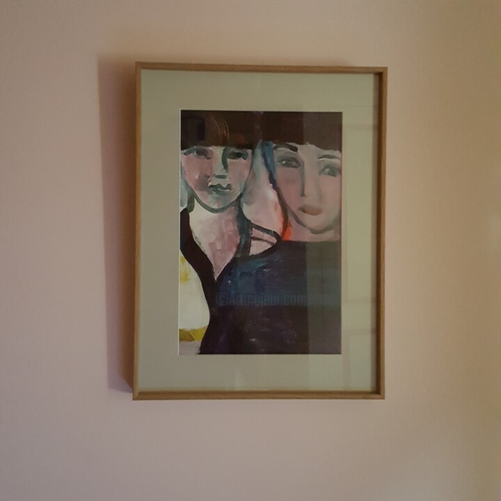 Obra presentada enmarcada