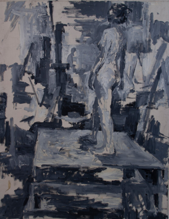 Painting titled "Large Painting 2" by Fleur Elise Noble, Original Artwork, Oil
