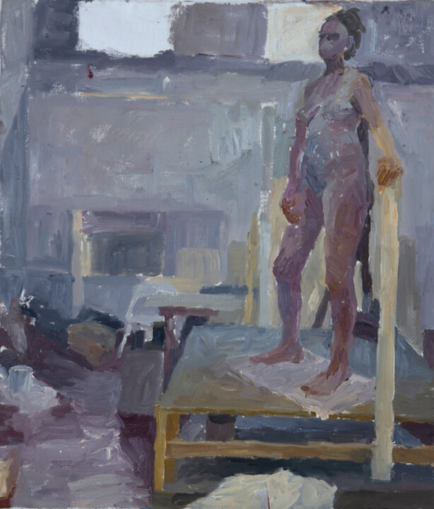 Painting titled "Studio Painting 17" by Fleur Elise Noble, Original Artwork, Oil