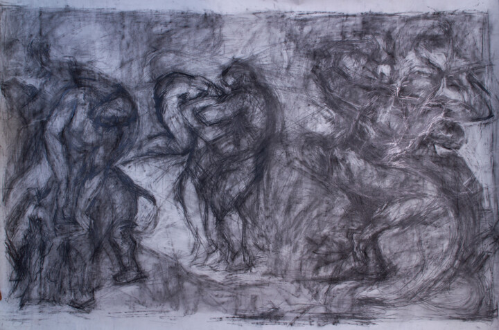 Drawing titled "Transcription" by Fleur Elise Noble, Original Artwork, Charcoal