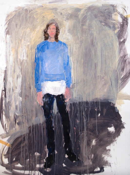 Painting titled "Blake" by Fleur Elise Noble, Original Artwork, Watercolor