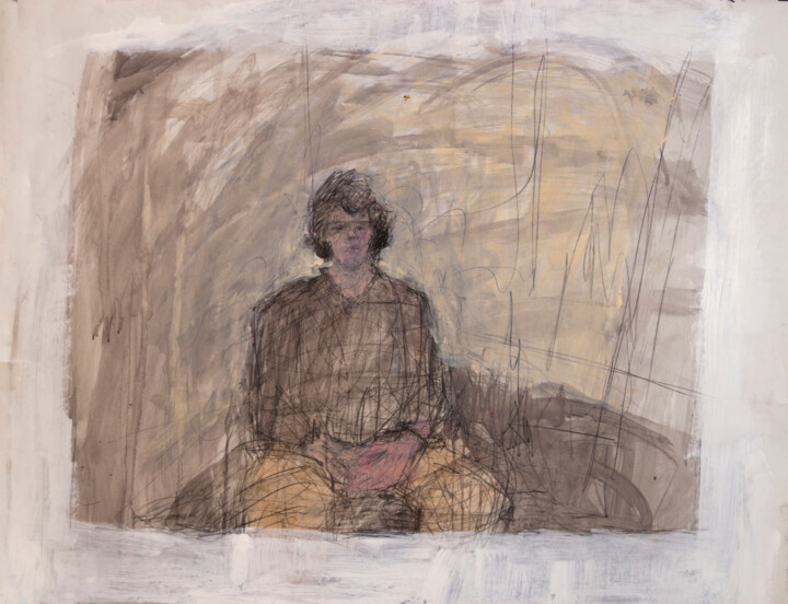 Painting titled "Pip" by Fleur Elise Noble, Original Artwork, Acrylic