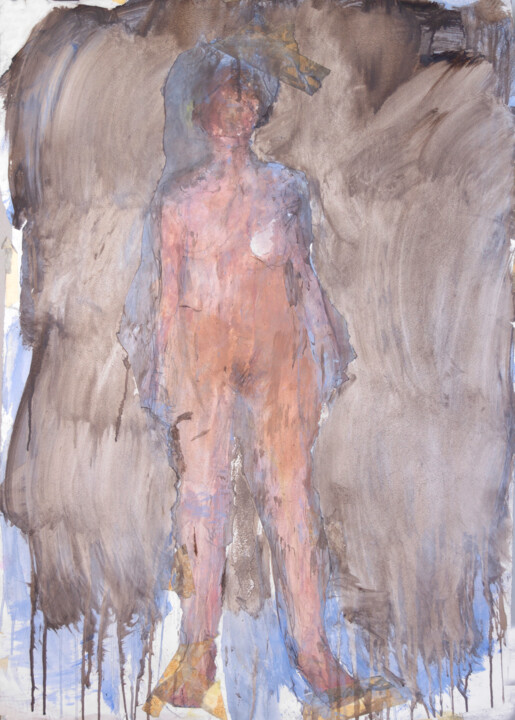 Painting titled "Nude 4" by Fleur Elise Noble, Original Artwork, Acrylic