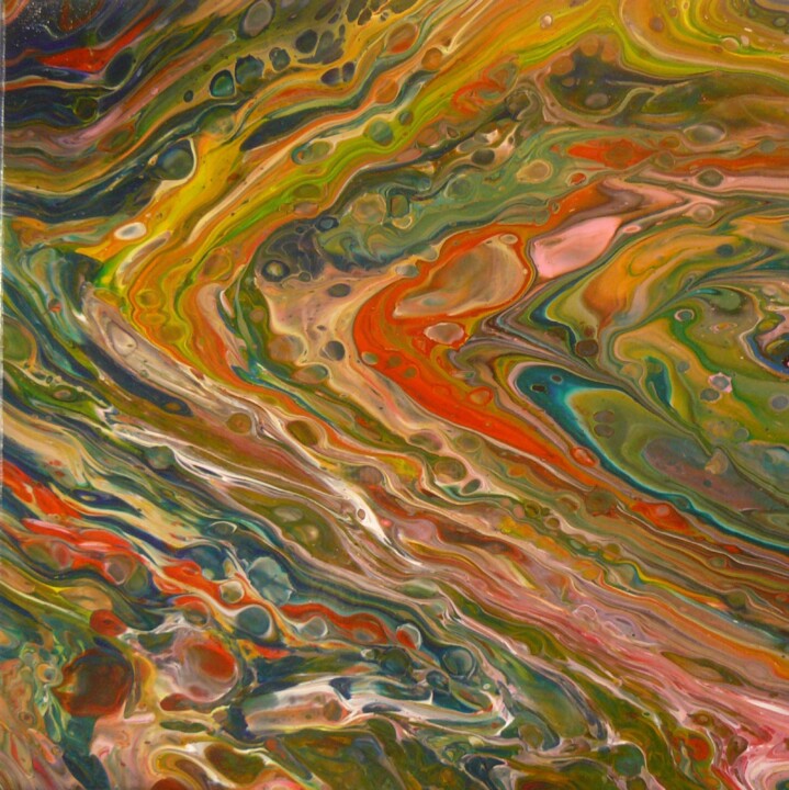 Pintura titulada "Pich' magic abstrac…" por Pich, Obra de arte original, Acrílico Montado en Bastidor de camilla de madera