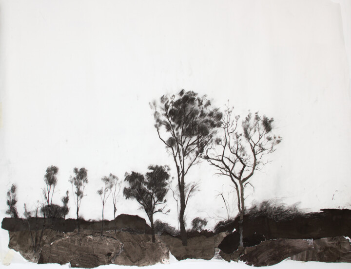 Drawing titled "Trees" by Fleur Elise Noble, Original Artwork, Pencil