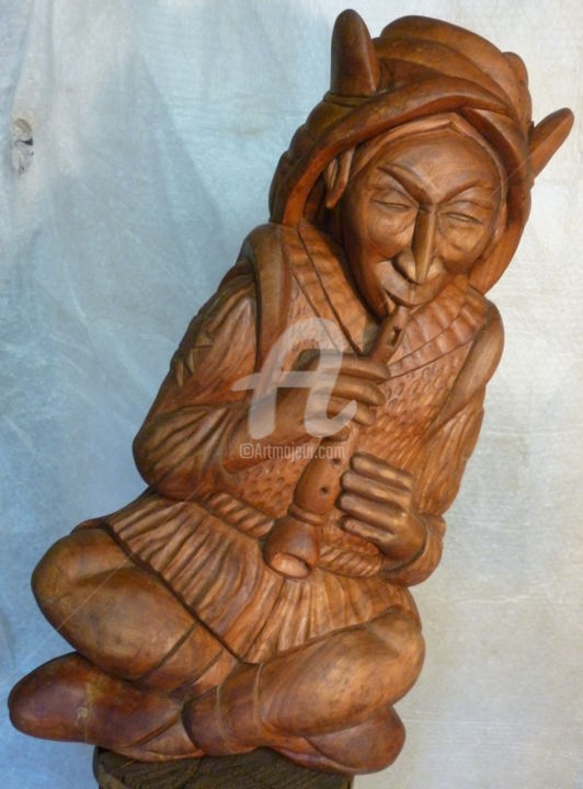 Shaman 雕塑, 43.3x13.8 in