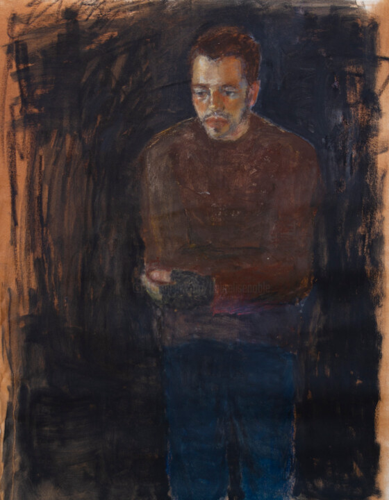 Painting titled "Finn 3" by Fleur Elise Noble, Original Artwork, Oil
