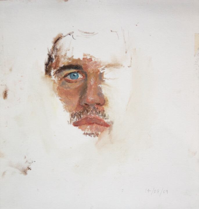 Painting titled "Tom" by Fleur Elise Noble, Original Artwork, Oil