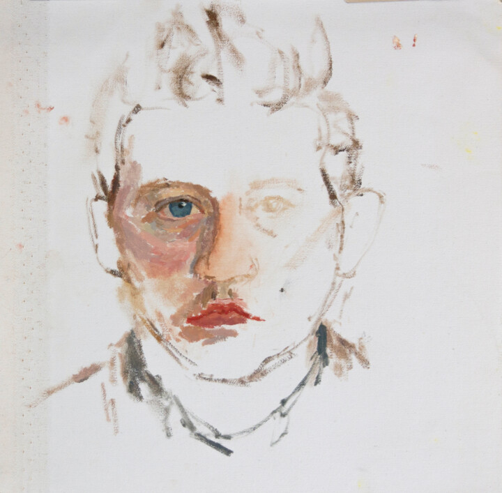 Painting titled "JOX" by Fleur Elise Noble, Original Artwork, Oil