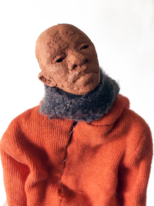 Sculpture titled "Performer 2" by Fleur Elise Noble, Original Artwork, Terra cotta