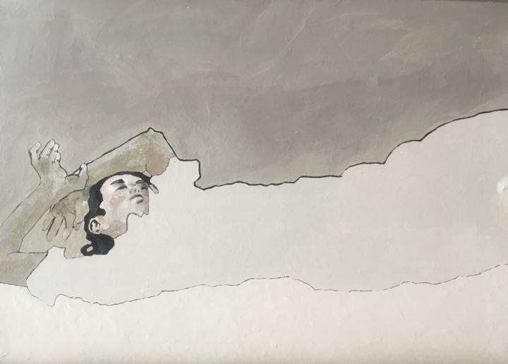제목이 "Line lady - copy of…"인 미술작품 Kirstin Cilliers로, 원작, 아크릴