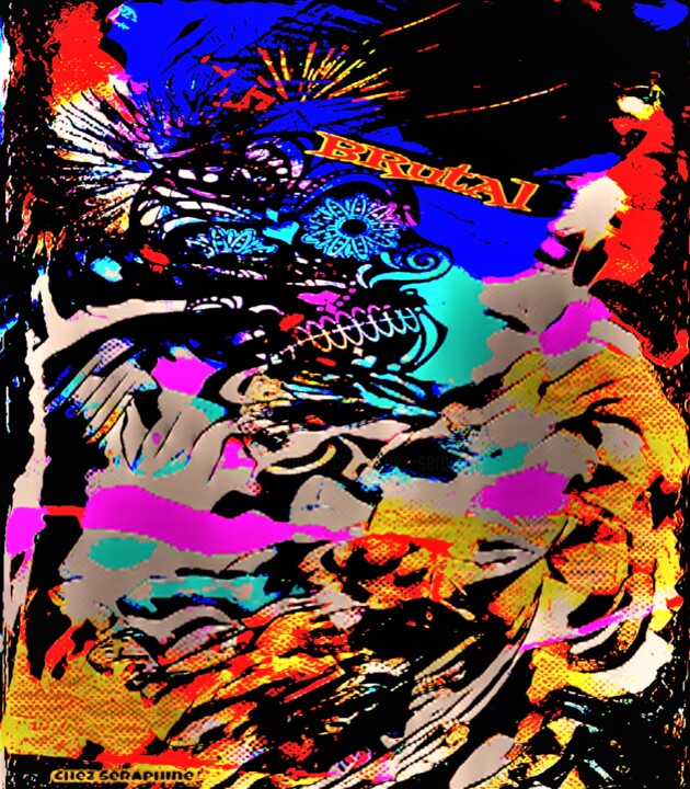 数字艺术 标题为“BRUTAL” 由Chez Seraphine, 原创艺术品, 2D数字工作