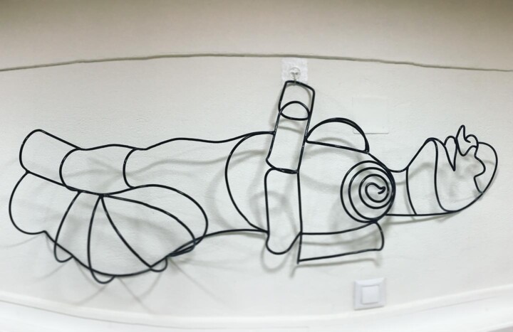 Baigneuse N°2 雕塑, 19.7x51.2 in