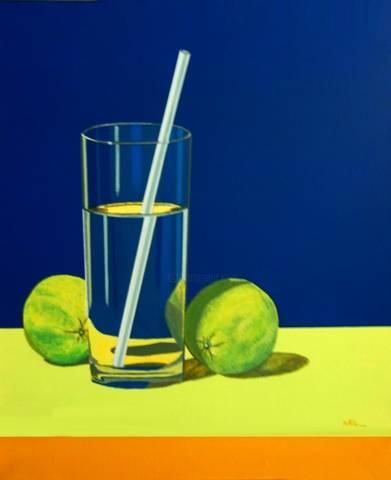 Painting titled "Liquido" by Spacio A, Original Artwork, Oil