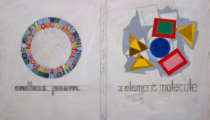 Painting titled "Duo One - Structura…" by Gerald Shepherd F.F.P.S., Original Artwork, Acrylic