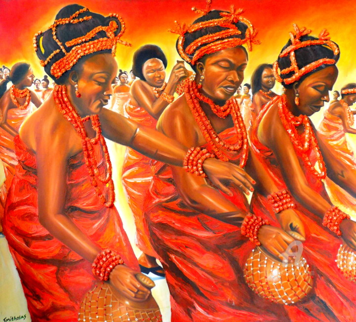 The uho Dance 绘画, 38x40 in