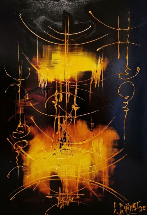 Yellowstone 绘画, 39.4x27.6 in