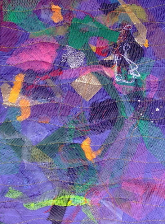 Violet 2 纺织艺术, 20.9x16.9 in