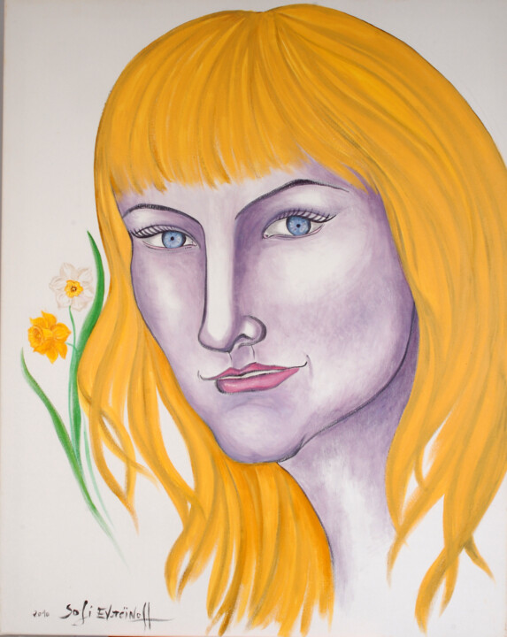 Déva aux jonquilles 绘画, 39.4x31.5 in
