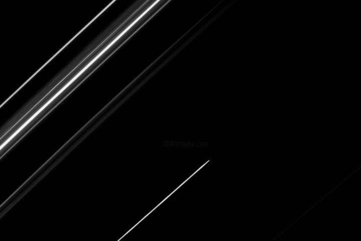 Photography titled "B & W ShootingStar" by Ben Savin, Original Artwork, Digital Photography