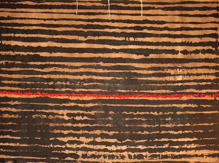 Peinture Acrylique “APACHE 1” 绘画, 57.1x74.8 in