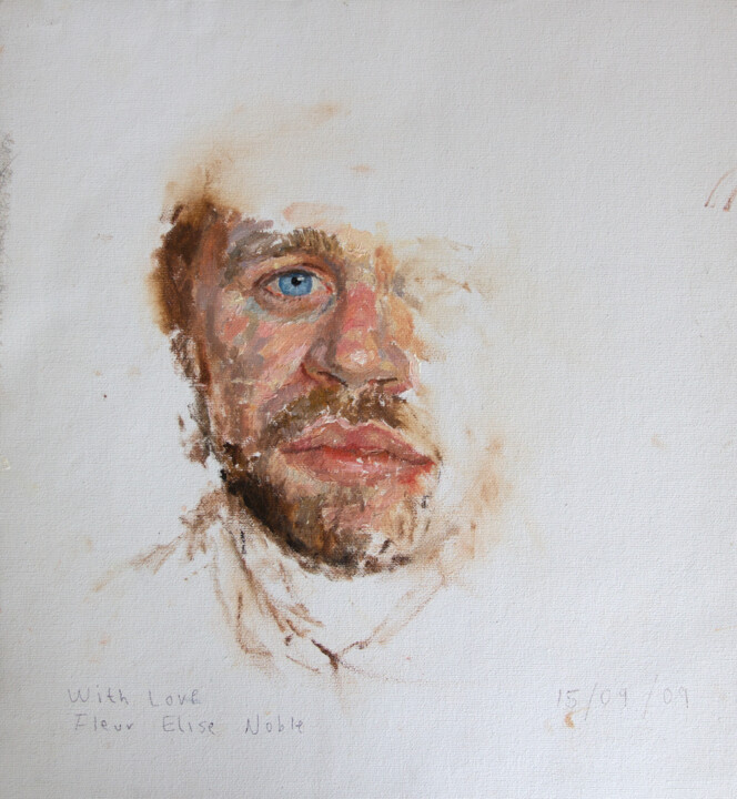 Painting titled "Miklosh" by Fleur Elise Noble, Original Artwork, Oil