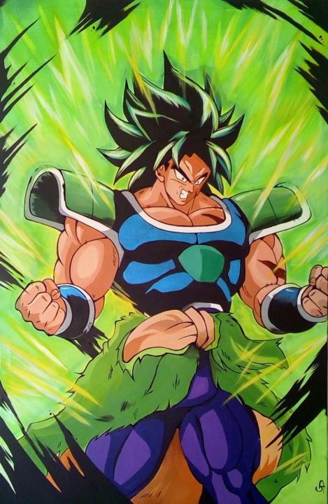 Pittura intitolato "Dragon ball super B…" da Guillaume Troumelen, Opera d'arte originale, Acrilico