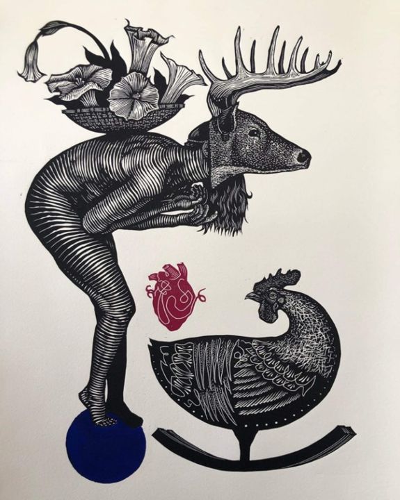 印花与版画,  22.1x15 in 